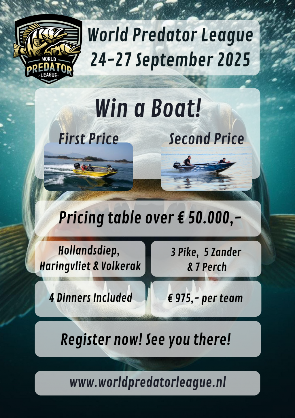 Win een dikke visboot & vette andere prijzen bij deze nieuwe wedstrijd!