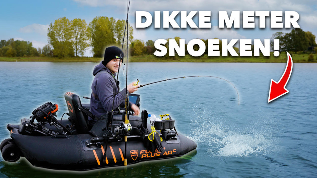 ***VIDEO*** Wij vangen TWEE METER SNOEKEN vanuit de BELLYBOAT!