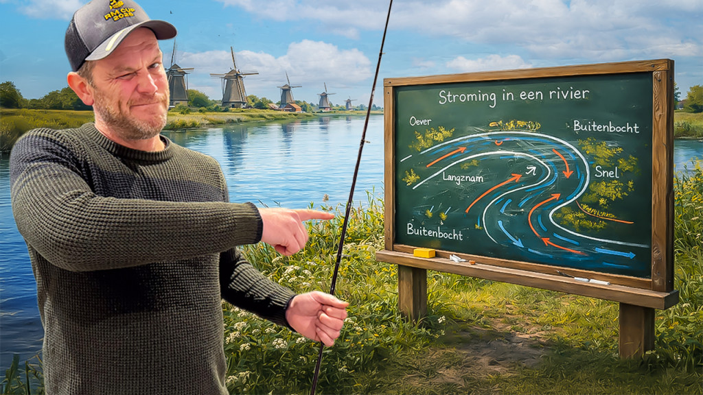 ***VIDEO*** ZO VANG JIJ SNOEKBAARZEN VANAF DE KANT OP DE RIVIER!