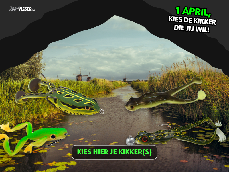1 April, kies de kikker die jij wil! -20% op kikkers, op=op!