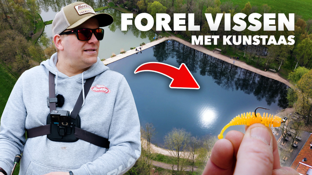 ***VIDEO*** Deze vis hadden wij nooit verwacht op een forellenvijver!