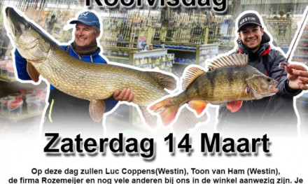 Een dag voor echte roofvissers: Kom naar de roofvisdag bij Wout van Leeuwen!