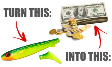 Recycling van softbaits