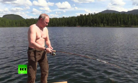 Vladimir Poetin op jacht