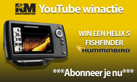 Subscribe op Roofmeister YouTube en maak kans op een fishfinder! – WINNAAR BEKEND