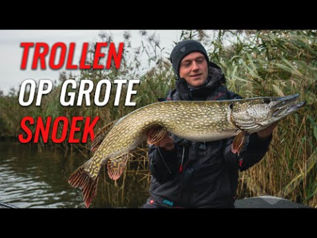 Trollen op grote snoek